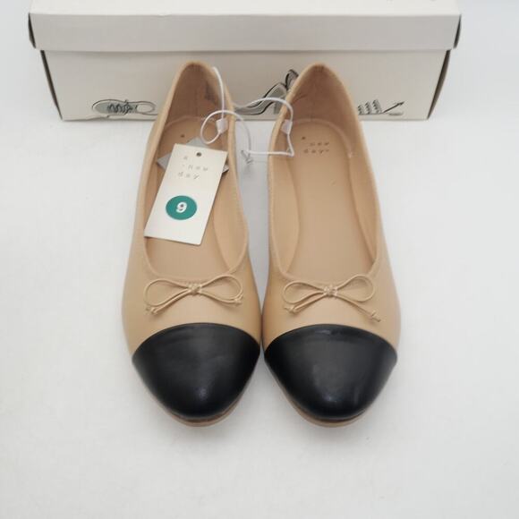 NEW A New Day Women's 11 Janie Ballet Flats Cap Toe Bow Shoe Memory Foam Insoles - Picture 4 of 10